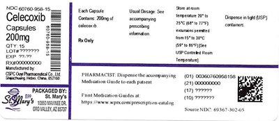 958 (Celecoxib 200mg 15ct 60760 958 15)